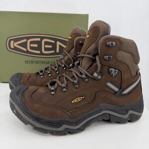 KEEN Men's Durand 2 Mid Waterproof Hiking Boots size 12 in Cascade Brown, Gargoy